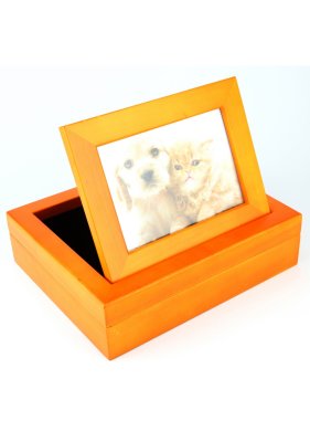Mango Wood Photo Pet Urn Box Hind Handicrafts products