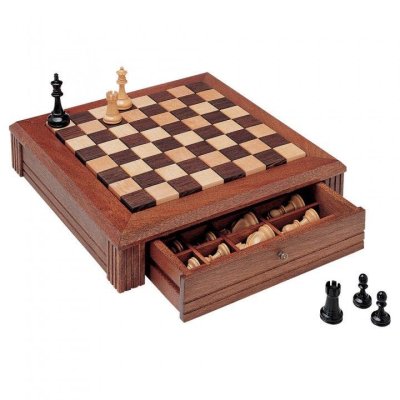 Sheesham Wood Chess with Drawer Hind Handicrafts products