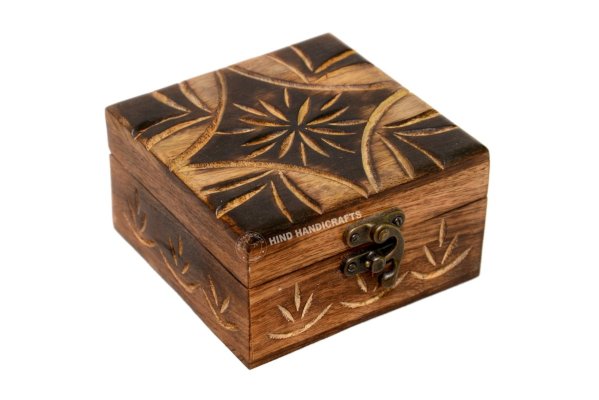 Mango Wood Antique Jewelry Box Hind Handicrafts products