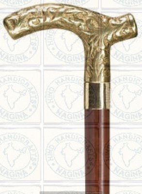 Wooden Walking Stick with Brass Derby Handle Hind Handicrafts products