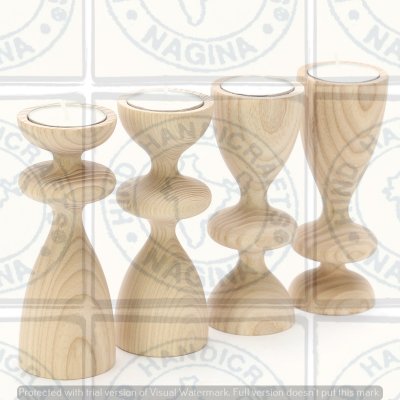 Beech Wood Candle Holder Hind Handicrafts products