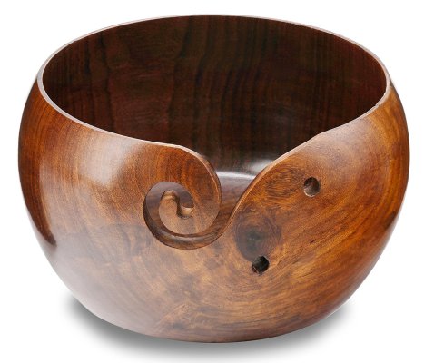 Sheesham Wood Yarn Bowl Hind Handicrafts products